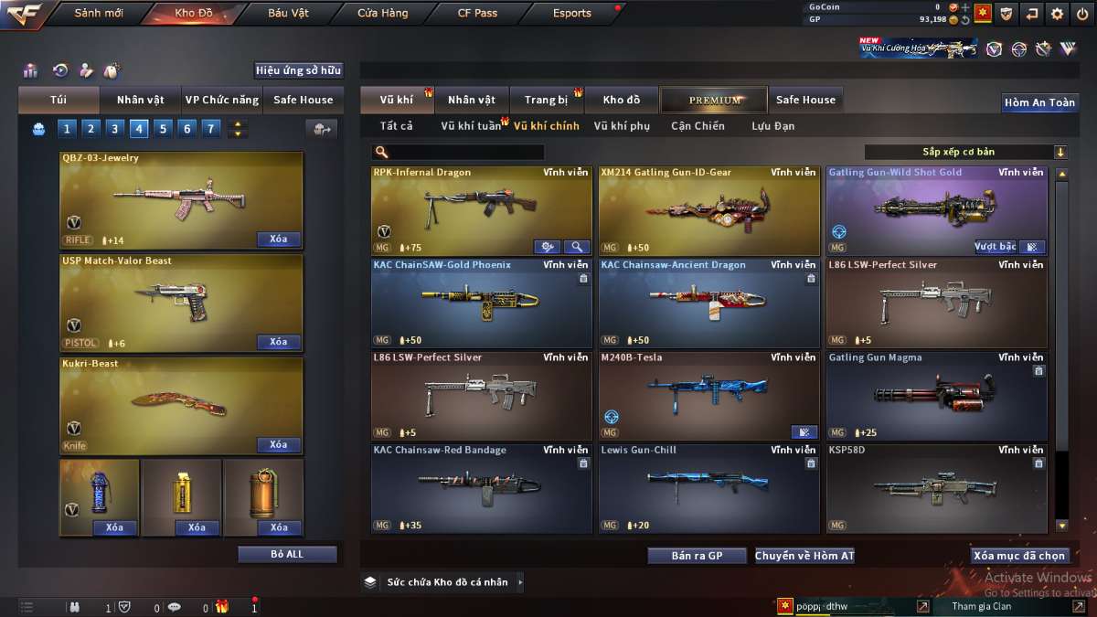 shop acc cf uy tin gia re